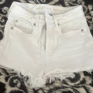 American Eagle white shorts next level stretch